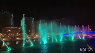 Amazing ⛲️fountain show#happy#water#dance#youtube