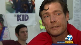SUPERMAN PERFORMER RETURNS TO HOLLYWOOD BLVD  AFTER BEING ASSAULTED