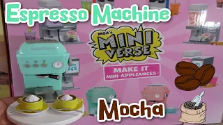 Miniverse Appliances Blue Mocha Espresso Machine!!