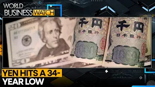 Japanese Yen drops to its lowest level since 1990 | World Business Watch | WION News