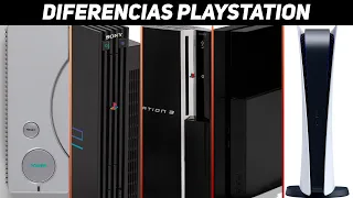 Diferencias en CONSOLAS PS5 vs PS4 vs PS3 vs PS2 vs PS1