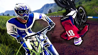 Dangerous Downhill Mountain Biking Game! - Descenders Gameplay