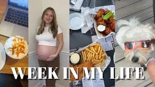 WORK WEEK IN MY LIFE: Solar Eclipse, Wing Night, Doing my Nails at Home + 28 Week Pregnancy Update