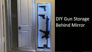 Store guns in the wall?