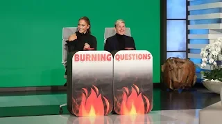 Jennifer Lopez Answers Ellen's 'Burning Questions'