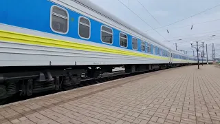 🇺🇦 "Франківський InterCity" Тепловоз 2М62-0893 з поїздом IC 750 Івано-Франківськ - Київ