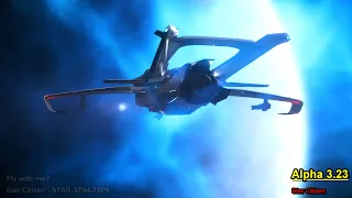 Star Citizen 3.23 - Smooth Landing in Area18 - Anvil F7c Hornet Mk II - 01