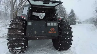 Polaris Razor with Boss Snow Plow Stuck - Sherp to the Rescue
