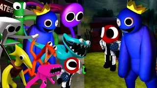 RED & BLUE together Vs 3D Rainbow Friends but Chapter 2 | Friday Night Funkin Mod Roblox