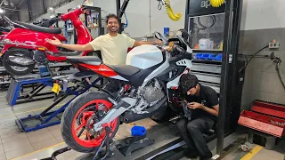 1st Service | Aprilia RS 457 | How much does it cost? | How was my experience at the service center?