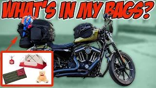 What YOU Must Pack on a Long Motorcycle Trip - Route 66 on a Harley Iron 883 - Episode 9