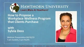 How to Propose a Workplace Wellness Program that Clients Purchase with Sylvia Doss