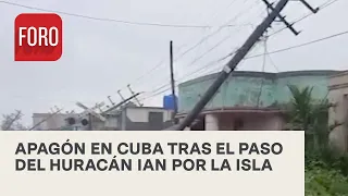 Cuba sufre apagón y se queda sin luz tras el paso del huracán Ian - Hora 21