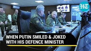 Putin jokes, smiles with his defence minister; Russian president monitors 'war games' in Far East