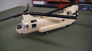 LEGO CH-47 CHINOOK HELICOPTER | BRICKDEFENSE CUSTOM LEGO DIGITAL INSTRUCTIONS, SPEED BUILD & REVIEW