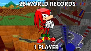 I Beat EVERY SRB2 World Record (As Knuckles)