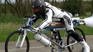 Rocket Powered Bicycle Breaks World Record