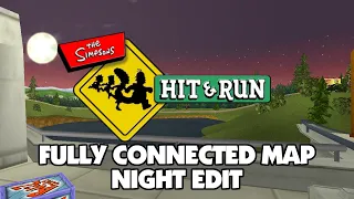 The Simpsons Hit & Run - Fully Connected Map Mod - Night Edit by BigGoofyCat