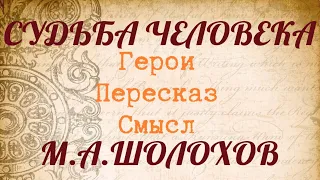 "СУДЬБА ЧЕЛОВЕКА" Краткий пересказ. Герои. Смысл. Шолохов М.А.