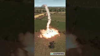 French Gazelle attack helicopter in action!