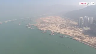 CE makes aerial inspection of HK (27.12.2020)