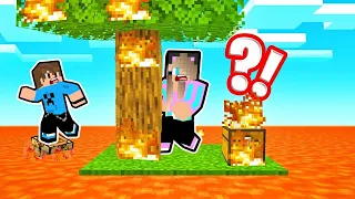 LAVA ONE BLOCK ΣΤΟ MINECRAFT !