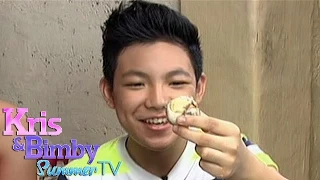 Darren eats 'balut' on Kris TV