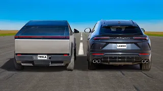 WYŚCIG: Tesla Cybertruck v Lamborghini Urus