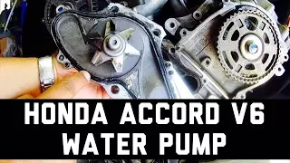 Honda Accord V6 Water Pump Removal 3.0L 3.2L 3.5L 3.7L Pilot Ridgeline Odyssey TL CL MDX ZDX