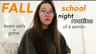 FALL SCHOOL NIGHT ROUTINE 2021