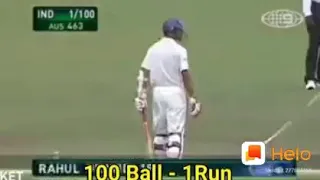 Dravid A legend In 100 Balls - 1RUN