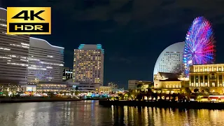 🇯🇵 Night Walk in Yokohama Minato Mirai - Kanagawa, Japan 2021 【4K HDR】