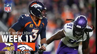 Minnesota Vikings vs. Denver Broncos | 2023 Week 11 Game Highlights