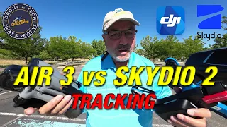 DJI Air 3 ActiveTrack vs Skydio 2 MotionTrack   Which drone tracks the best?