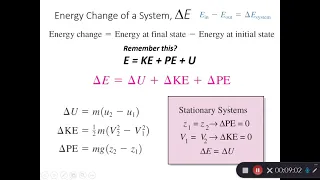 Thermodynamics - Chapter 3 - Energy Balance Equation S