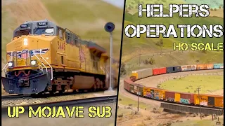 Manned Helpers Operations - Union Pacific over Tehachapi in HO Scale