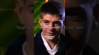 Young Steven Gerrard speaking on the players he was compared to 😤💥🦍