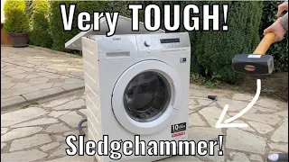 Stress test: Destroying AEG/Electrolux with SLEDGE HAMMER (while ON)