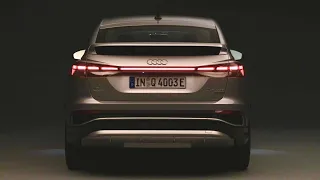 New Audi Q4 Sportback e-tron at night - CRAZY digital LED lights with signatures & AMBIENT lights