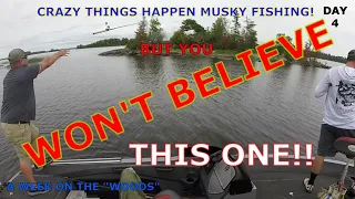 MUSKY FISHING LAKE OF THE WOODS DAY 4| CRAZIEST THING I EVER SAW MUSKY FISHING!!
