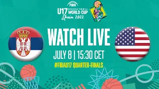 Serbia v USA | Quarter Finals Full Game | #FIBAU17 2022