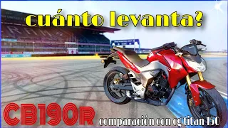 VELOCIDAD MAXIMA Honda CB 190r 🔥 top speed!  |||  Matias Azcoiti |||