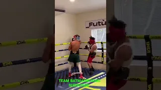 EMILIANO VARGAS LETTING HIS HANDS GO SPARRING