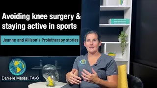 Prolotherapy for athletes with knee injuries who want to stay competitive and avoid surgery