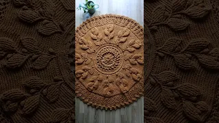 crochet home rug #110 #crochetmandala #crochet #art