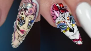 HALLOWEEN GEL NAIL ART | Red Iguana | April Ryan