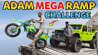 MEGA RAMP CHALLENGE IN GTA 5 | GTA 5 IN TELUGU