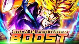 TRUNKS IS A MONSTER! WAS HE ALWAYS THIS GOOD? MAN IS BACK IN FEATURED BOOST! | Dragon Ball Legends