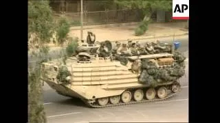 GWT: WRAP US tanks roll into central Baghdad, outside Palestine Hotel
