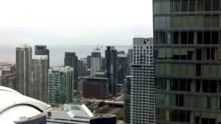 Low-flying helicopter, downtown Toronto, May 5th